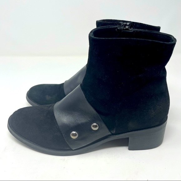 Stelle Monelle Black Suede Leather Ankle Boots – Size 36 (Made in Italy) - Picture 1 of 10